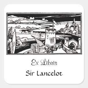 Castle Landscape Vierkante Sticker