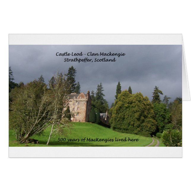 CASTLE LEOD - Scotland MacKenzie Clan (Voorkant Horizontaal)
