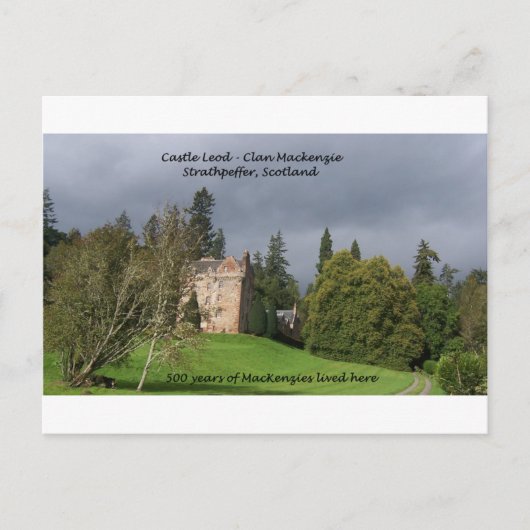 CASTLE LEOD - Scotland MacKenzie Clan Briefkaart (Voorkant)