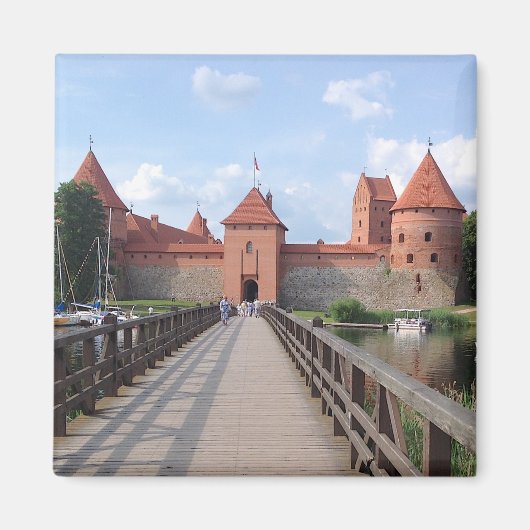 Castle - LITOUWEN op het eiland Trakai — Magneet (Voorkant)