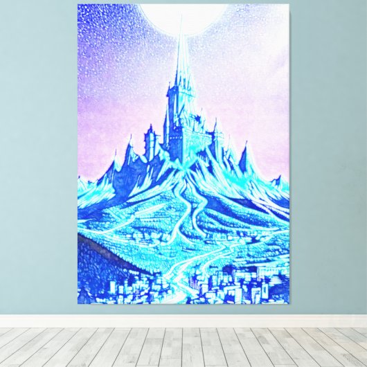 Castle Maelstrom Canvas Afdruk (Insitu (Houten vloer))