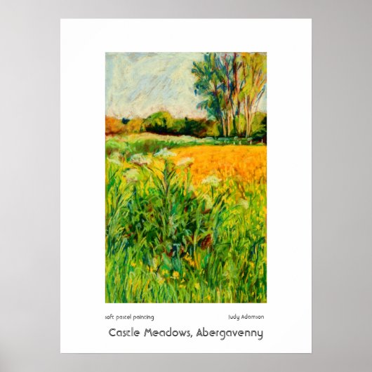 Castle Meadows, Abergavenny Impression ou Affiche (Devant)
