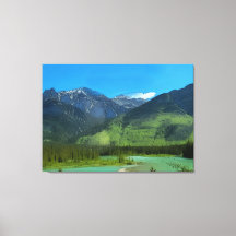 Castle Mountain en Bow River, Banff Alberta