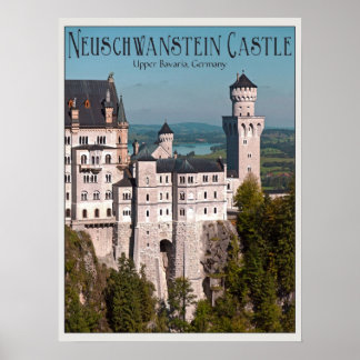 Castle Neuschwanstein uit Marienbrücke - Engels Poster