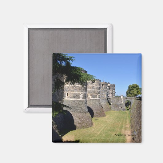 Castle of Angers in Frankrijk Magneet (Voorkant / Achterkant)