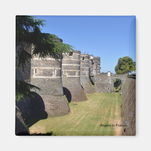 Castle of Angers in Frankrijk Magneet (Voorkant)