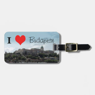 Castle of Buda - Ik hart Boedapest Bagagelabel