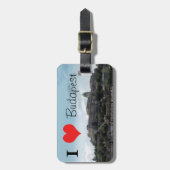 Castle of Buda - Ik hart Boedapest Bagagelabel (Voorkant verticaal)