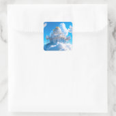 Castle of Lofty Aspirations Vierkante Sticker (Tas)