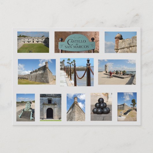 Castle of San Marcos Briefkaart St. Augustine, Fl. (Voorkant)
