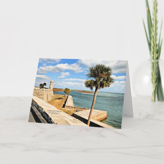 Castle of San Marcos, St. Augustine, FL  Kaart (Voorkant)