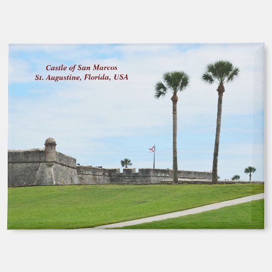 Castle of San Marcos St. Augustine, Florida Magneet (Voorkant)