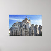 Castle of the Counts in Gent Canvas Afdruk (Voorkant)