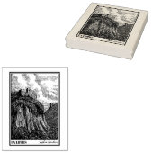 Castle on a Hill Rubber Stamp Rubberstempel (Gestempeld)