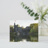 Castle op het meer briefkaart (Staand voorkant)