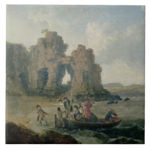 Castle Rock (Flatholm Island), Bristol Channel, 17 Tegeltje