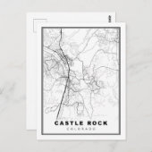 Castle Rock Map Briefkaart (Voorkant / Achterkant)