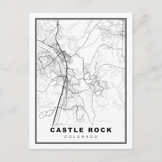 Castle Rock Map Briefkaart (Voorkant)