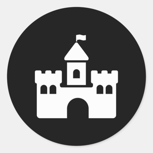 Castle Ronde Sticker (Voorkant)
