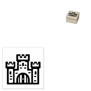 Castle Rubber Stamp Rubberstempel