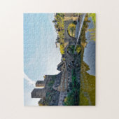 Castle Runkel Duitsland. Legpuzzel (Verticaal)
