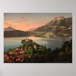 Castle Ruphy, Annecy, Frankrijk Poster