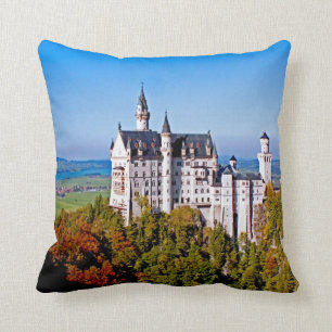 Castle (Schloss) Neuschwanstein 16x16 Pillow Kussen