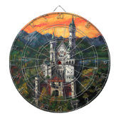 Castle Schloss Neuschwanstein Dartbord (Voorkant)