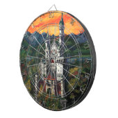 Castle Schloss Neuschwanstein Dartbord (Voorkant Rechts)