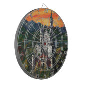 Castle Schloss Neuschwanstein Dartbord (Voorkant Links)