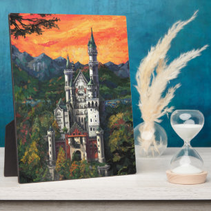 Castle Schloss Neuschwanstein Fotoplaat