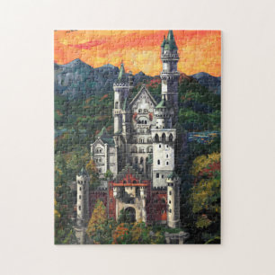 Castle Schloss Neuschwanstein Legpuzzel