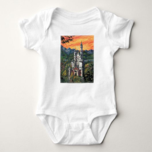 Castle Schloss Neuschwanstein Romper (Voorkant)