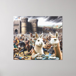 Castle Siege Tea Party Canvas Afdruk