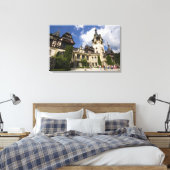 Castle, Sinaia, Roemenië, 18e eeuw voor pelzen, 2 Canvas Afdruk (Insitu (Slaapkamer))