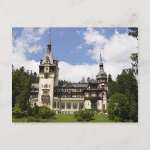 Castle, Sinaia, Roemenië, 18e eeuw voor pelzen, Briefkaart