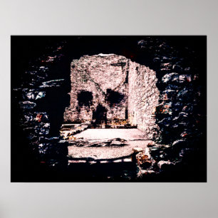 Castle Skull Poster