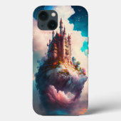 Castle Sky Clouds Fantasy Hoesje-Mate iPhone Case (Achterkant)