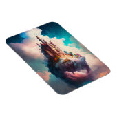 Castle Sky Clouds Imaginaire Art Magnet (Côté Droit)