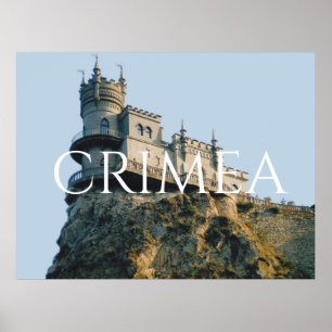 Castle Swallow's Nest op de Krim Poster