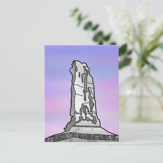 Castle Tower Castleton Rock Briefkaart (Staand voorkant)