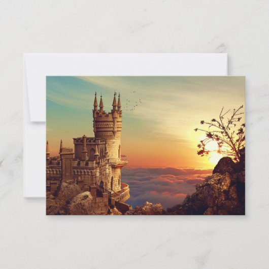 Castle Towers in de Sky Bedankkaart (Voorkant)