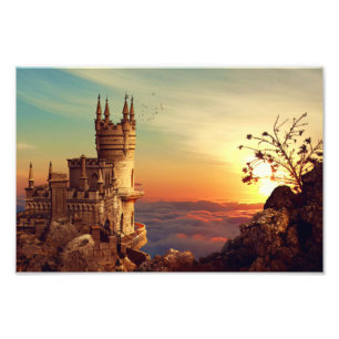 Castle Towers in de Sky Foto Afdruk