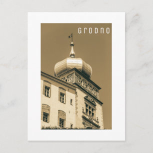 Castle Uitzicht van de Wit-Russische Architectuur Briefkaart