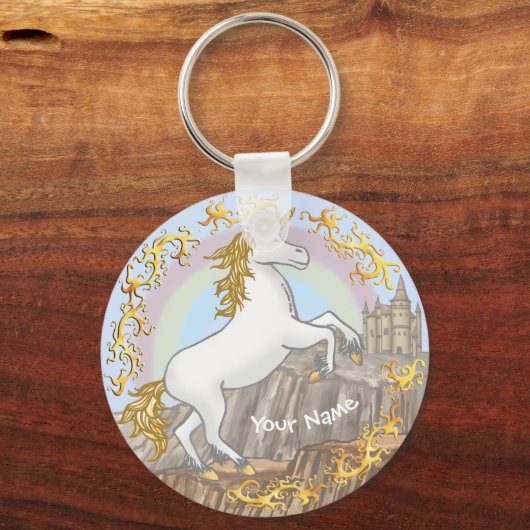Castle Unicorn sleutelhanger (Voorkant)