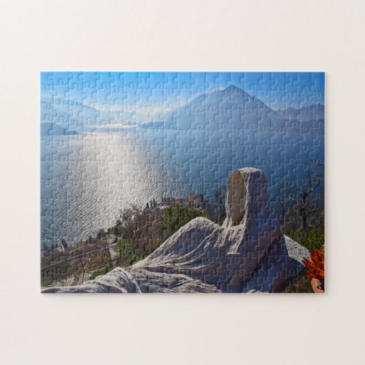 Castle Vezio - Lake Como, Italië - Puzzle Legpuzzel (Horizontaal)