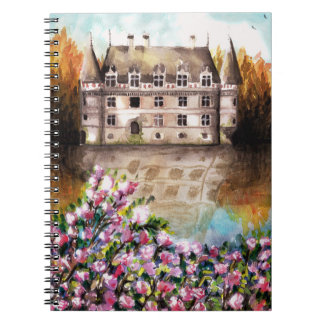 Castle watercolor notebook notitieboek