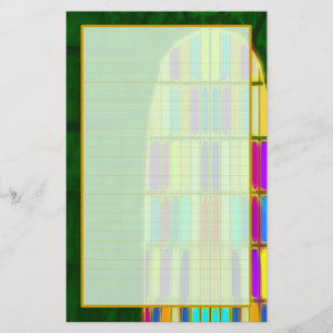 Castle Window II Fine Lined Stationery Briefpapier