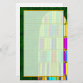 Castle Window II Fine Lined Stationery Briefpapier (Voorkant / Achterkant)