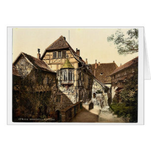 Castle yard, Wartburg, Thüringen, Duitsland, zeldz